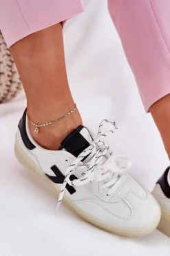 Niskie Buty Sportowe Damskie Białe Zelevelis