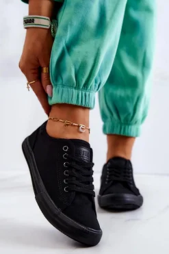 Niskie Damskie Tenisówki Big Star JJ274066 Czarne