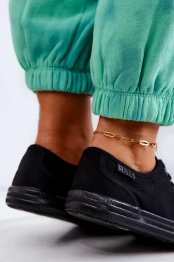 Niskie Damskie Tenisówki Big Star JJ274066 Czarne