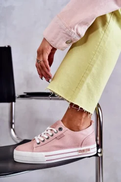 Niskie Damskie Trampki Big Star KK274016 Różowe