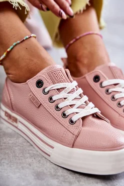 Niskie Damskie Trampki Big Star KK274016 Różowe