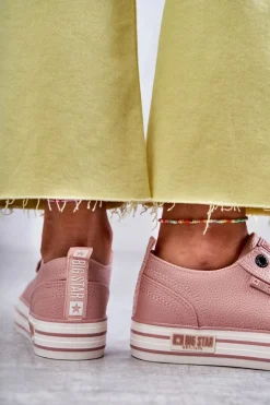 Niskie Damskie Trampki Big Star KK274016 Różowe