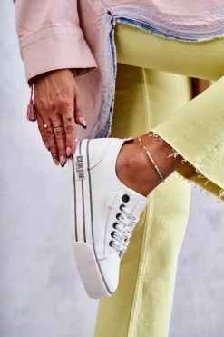 Niskie Damskie Trampki Big Star KK274014 Białe