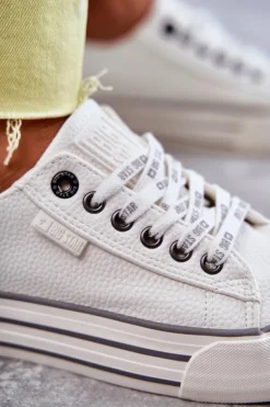 Niskie Damskie Trampki Big Star KK274014 Białe