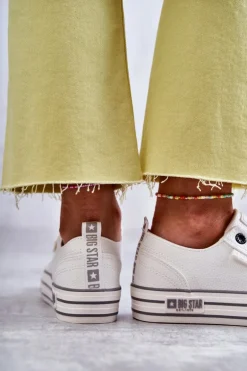 Niskie Damskie Trampki Big Star KK274014 Białe