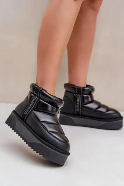 Niskie Śniegowce Na Grubej Podeszwie D.Franklin DFSH371011 Czarne