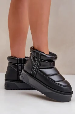 Niskie Śniegowce Na Grubej Podeszwie D.Franklin DFSH371011 Czarne