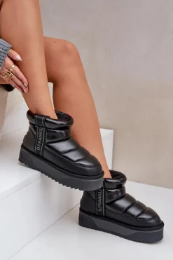 Niskie Śniegowce Na Grubej Podeszwie D.Franklin DFSH371011 Czarne