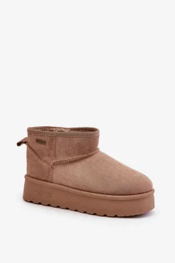 Niskie Śniegowce Na Platformie Big Star OO274A100 Beżowe