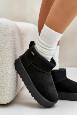 Niskie Śniegowce Na Platformie Big Star OO274A099 Czarne