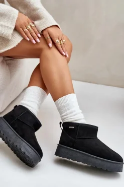 Niskie Śniegowce Na Platformie Big Star OO274A099 Czarne