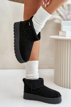 Niskie Śniegowce Na Platformie Big Star OO274A099 Czarne