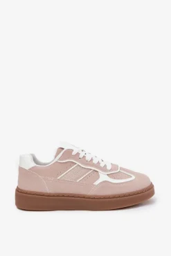 Niskie Sneakersy Damskie Beżowe Brenelle