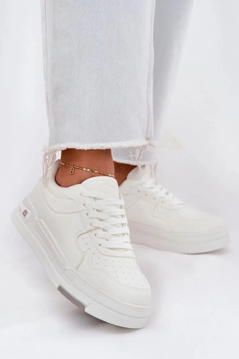 Niskie Sneakersy Damskie Big Star RR274A310 HI-POLY SYSTEM Białe