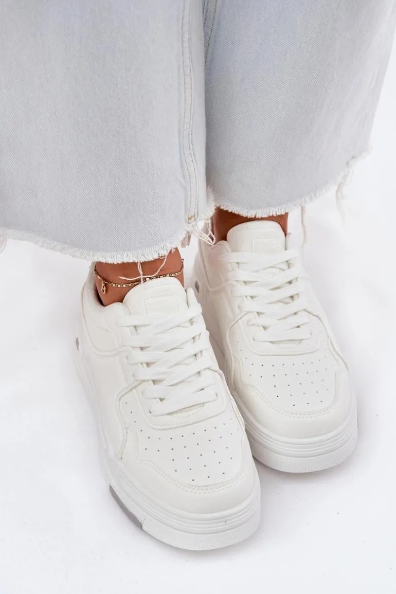 Niskie Sneakersy Damskie Big Star RR274A310 HI-POLY SYSTEM Białe