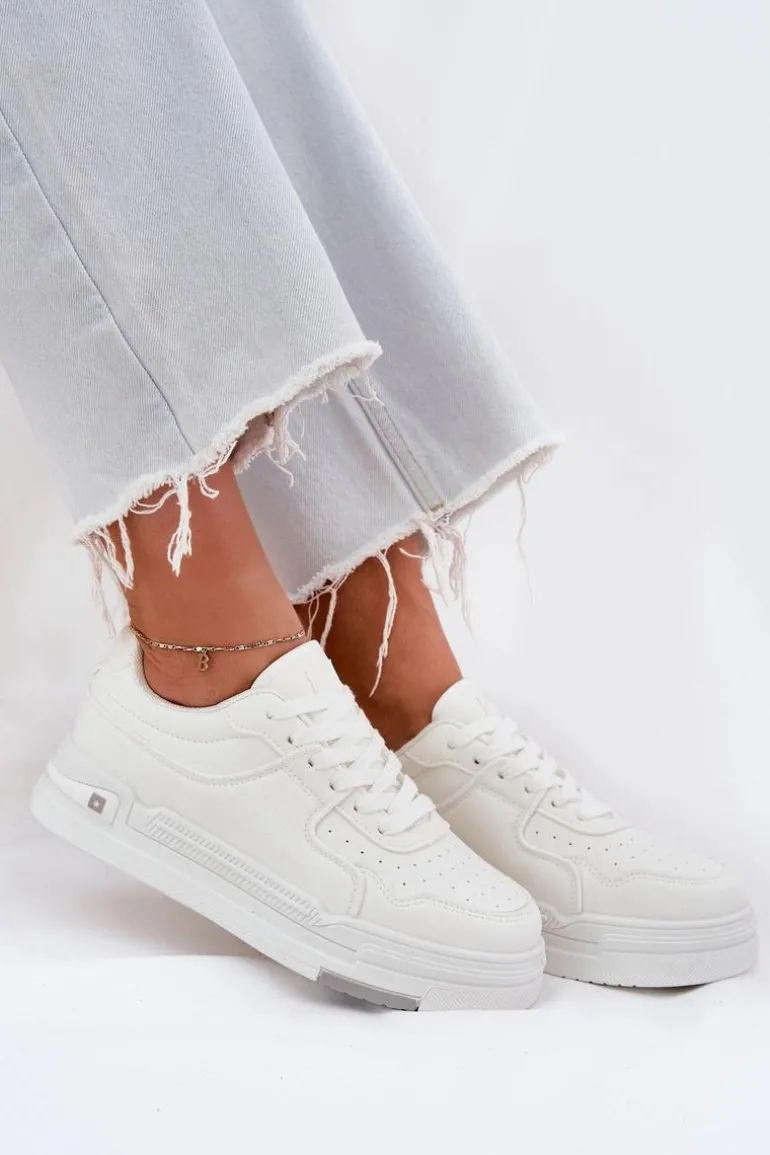 Niskie Sneakersy Damskie Big Star RR274A310 HI-POLY SYSTEM Białe