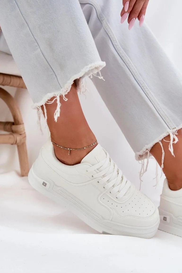 Niskie Sneakersy Damskie Big Star RR274A310 HI-POLY SYSTEM Białe