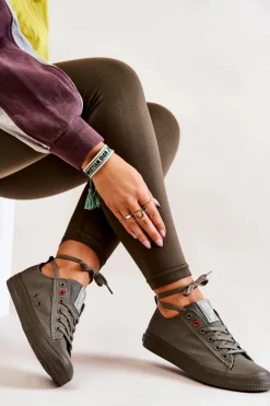 Niskie Tenisówki Big Star JJ274004 Khaki