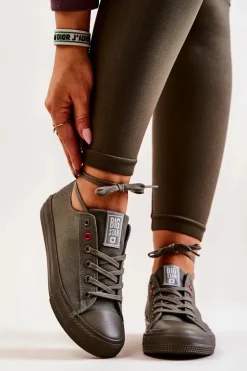 Niskie Tenisówki Big Star JJ274004 Khaki