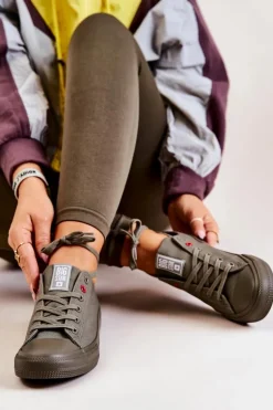 Niskie Tenisówki Big Star JJ274004 Khaki