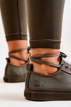 Niskie Tenisówki Big Star JJ274004 Khaki