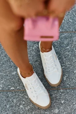 Niskie Trampki Damskie Białe Enalae