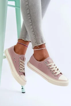 Niskie Trampki Damskie Big Star NN274270 Różowe