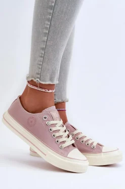 Niskie Trampki Damskie Big Star NN274270 Różowe