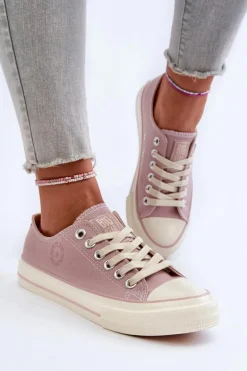 Niskie Trampki Damskie Big Star NN274270 Różowe