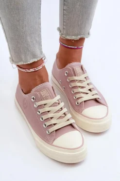 Niskie Trampki Damskie Big Star NN274270 Różowe