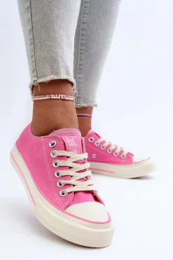 Niskie Trampki Damskie Big Star NN274271 Różowe