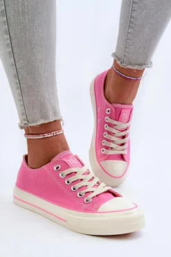 Niskie Trampki Damskie Big Star NN274271 Różowe