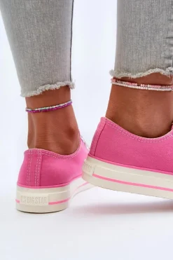 Niskie Trampki Damskie Big Star NN274271 Różowe