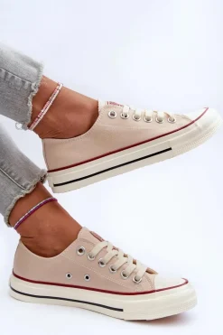 Niskie Trampki Damskie Big Star NN274272 Beżowe