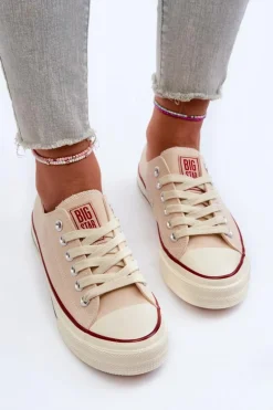 Niskie Trampki Damskie Big Star NN274272 Beżowe