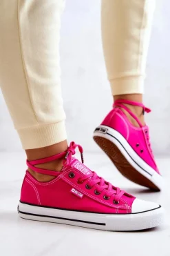 Niskie Trampki Damskie Big Star JJ274A005 Fuksja