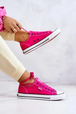 Niskie Trampki Damskie Big Star JJ274A005 Fuksja