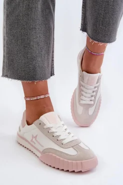 Niskie Trampki Damskie Big Star NN274868 Różowe