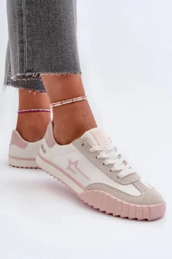 Niskie Trampki Damskie Big Star NN274868 Różowe