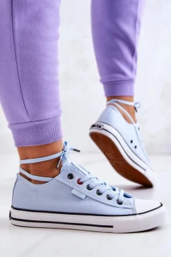 Niskie Trampki Damskie Big Star JJ274A004 Niebieskie