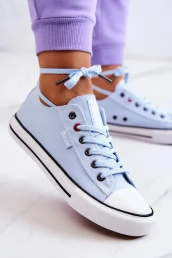 Niskie Trampki Damskie Big Star JJ274A004 Niebieskie