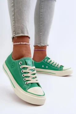 Niskie Trampki Damskie Big Star NN274268 Zielone