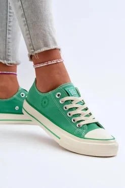 Niskie Trampki Damskie Big Star NN274268 Zielone