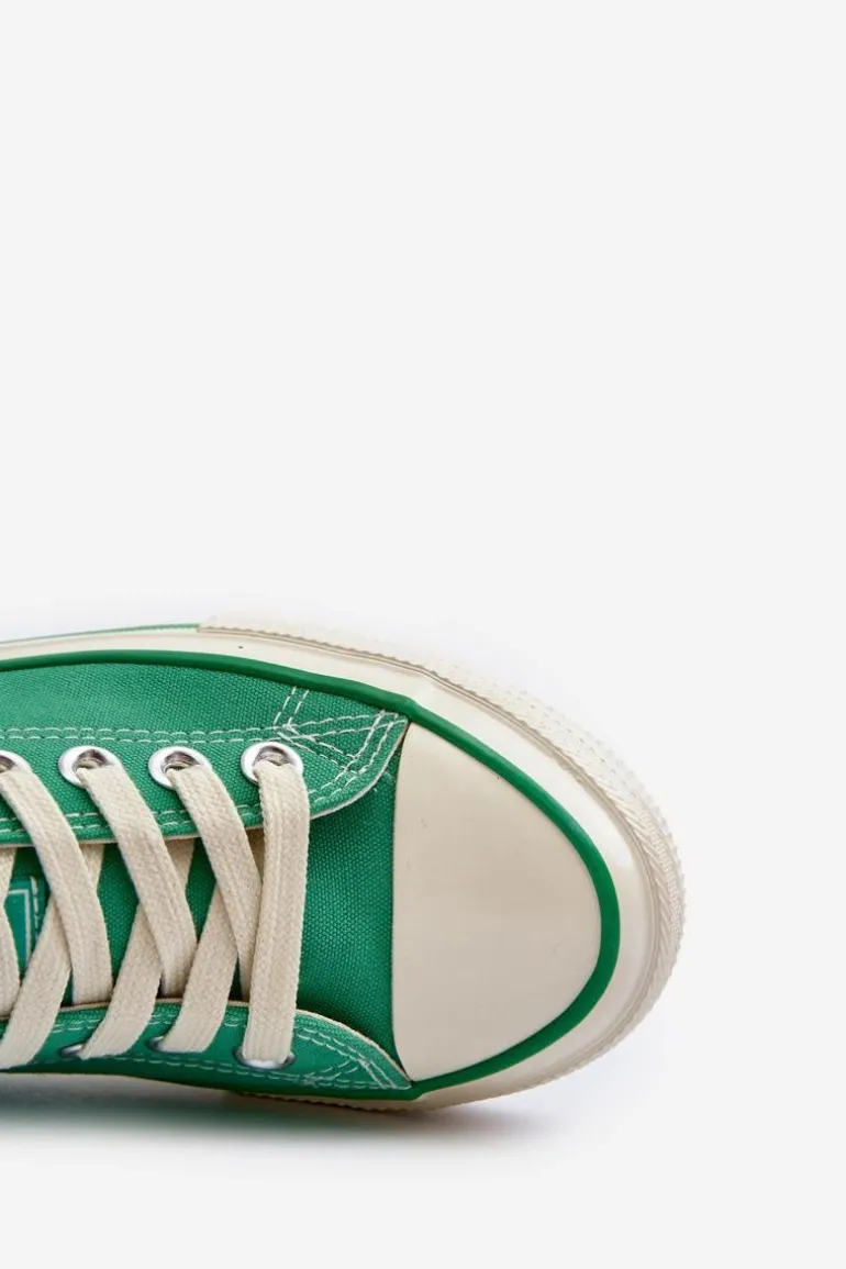 Niskie Trampki Damskie Big Star NN274268 Zielone