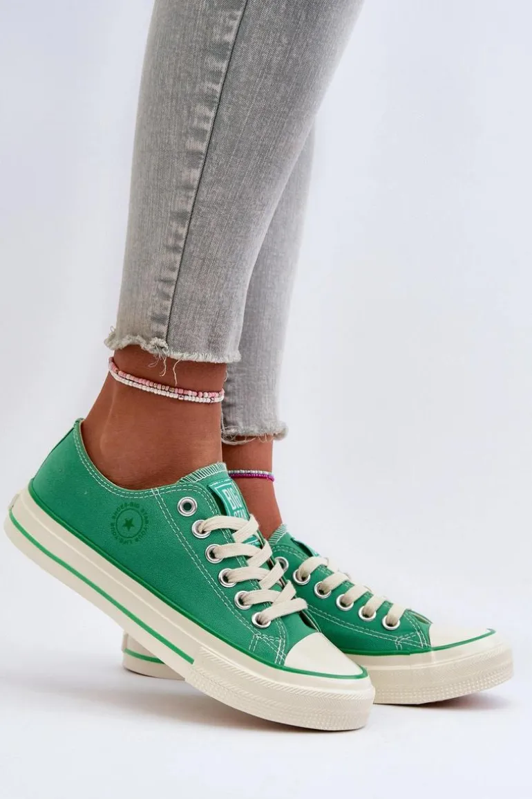 Niskie Trampki Damskie Big Star NN274268 Zielone