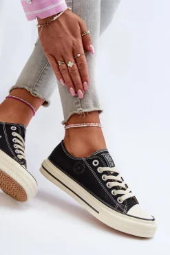 Niskie Trampki Damskie Big Star NN274269 Czarne