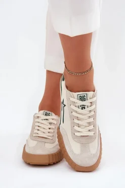 Niskie Trampki Damskie Big Star NN274867 Beżowe