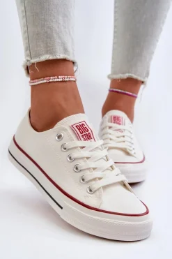 Niskie Trampki Damskie Big Star NN274274 Białe