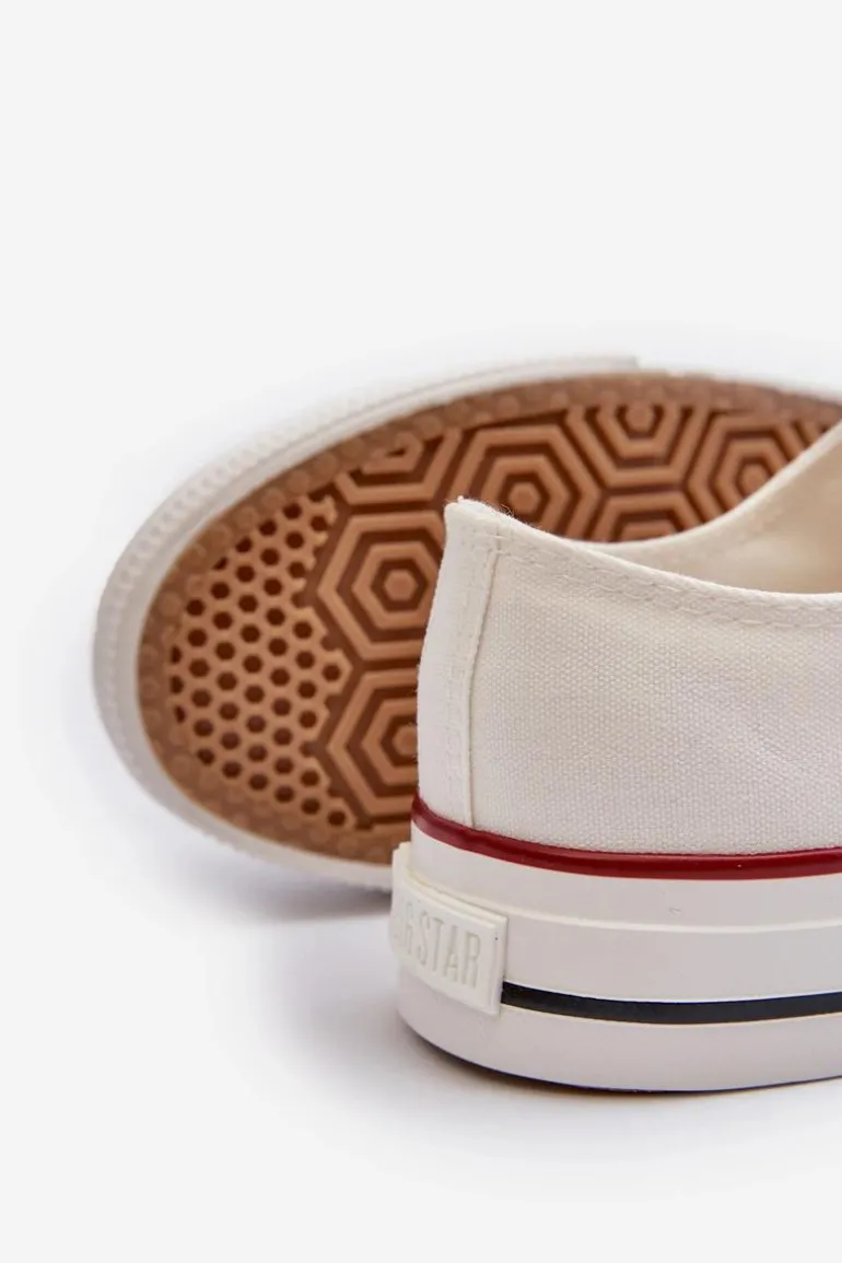 Niskie Trampki Damskie Big Star NN274274 Białe