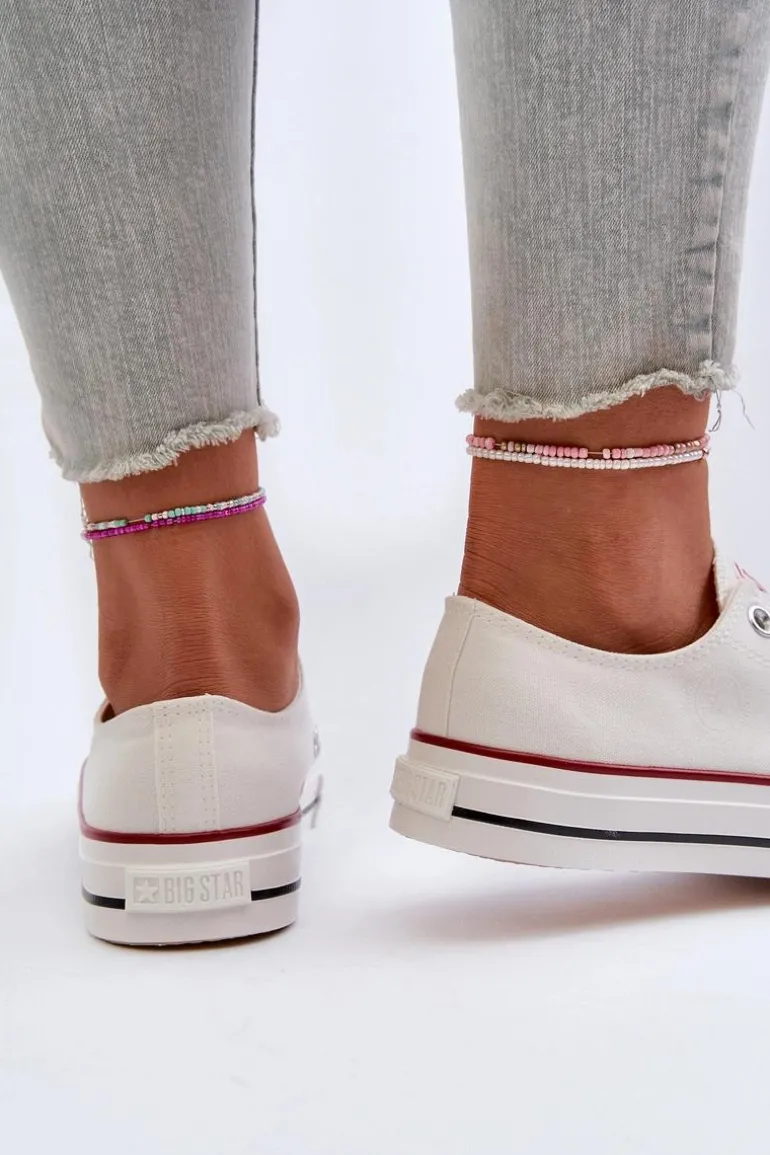 Niskie Trampki Damskie Big Star NN274274 Białe